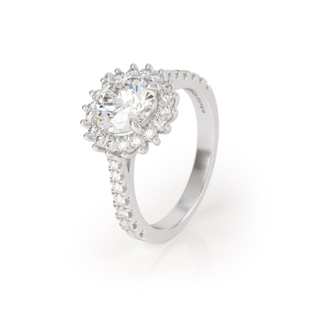 
                  
                    Asteri 1.5ct Diamond Halo Ring Platinum
                  
                