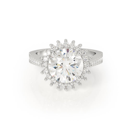 Asteri Luxe Ring by Avila Vara | 3.5cts Diamonds in Platinum