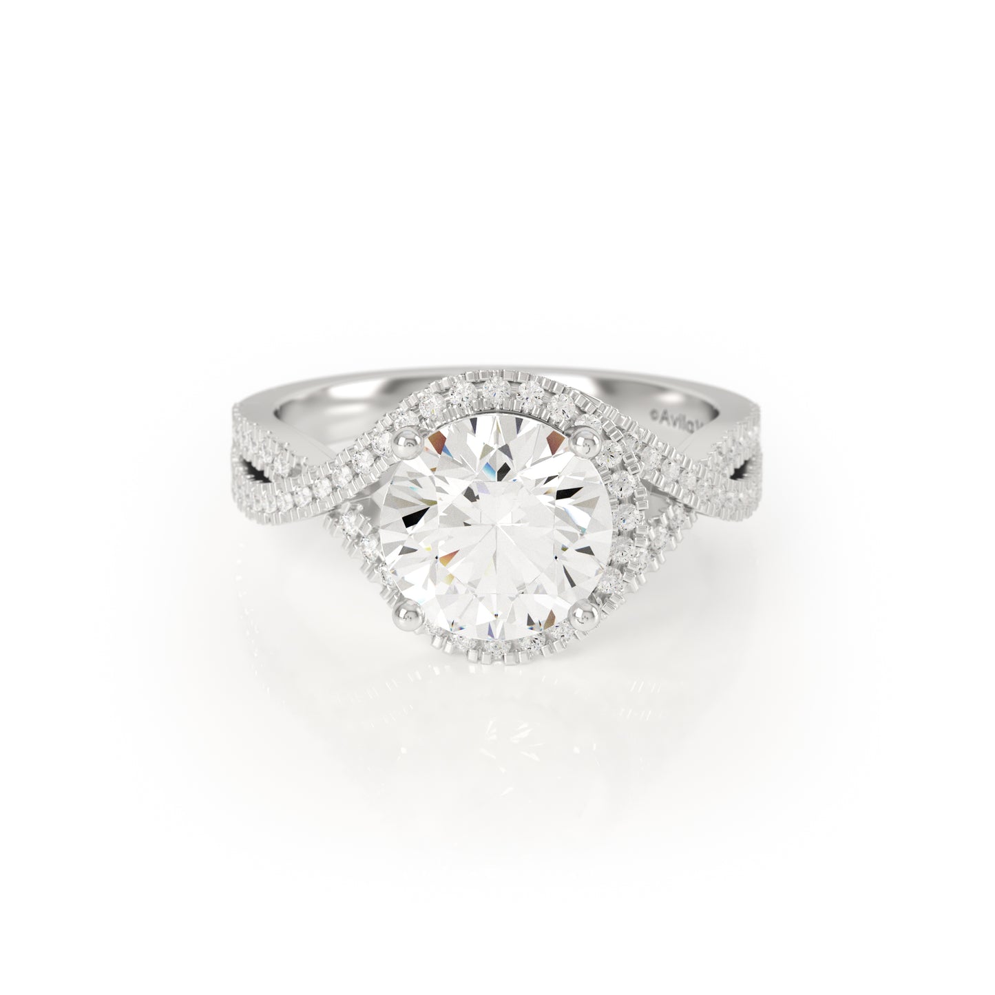 KARISA 2.30ct Diamond Halo Ring | Perfect engagement ring, statement piece or men's diamond signet - Avila Vara