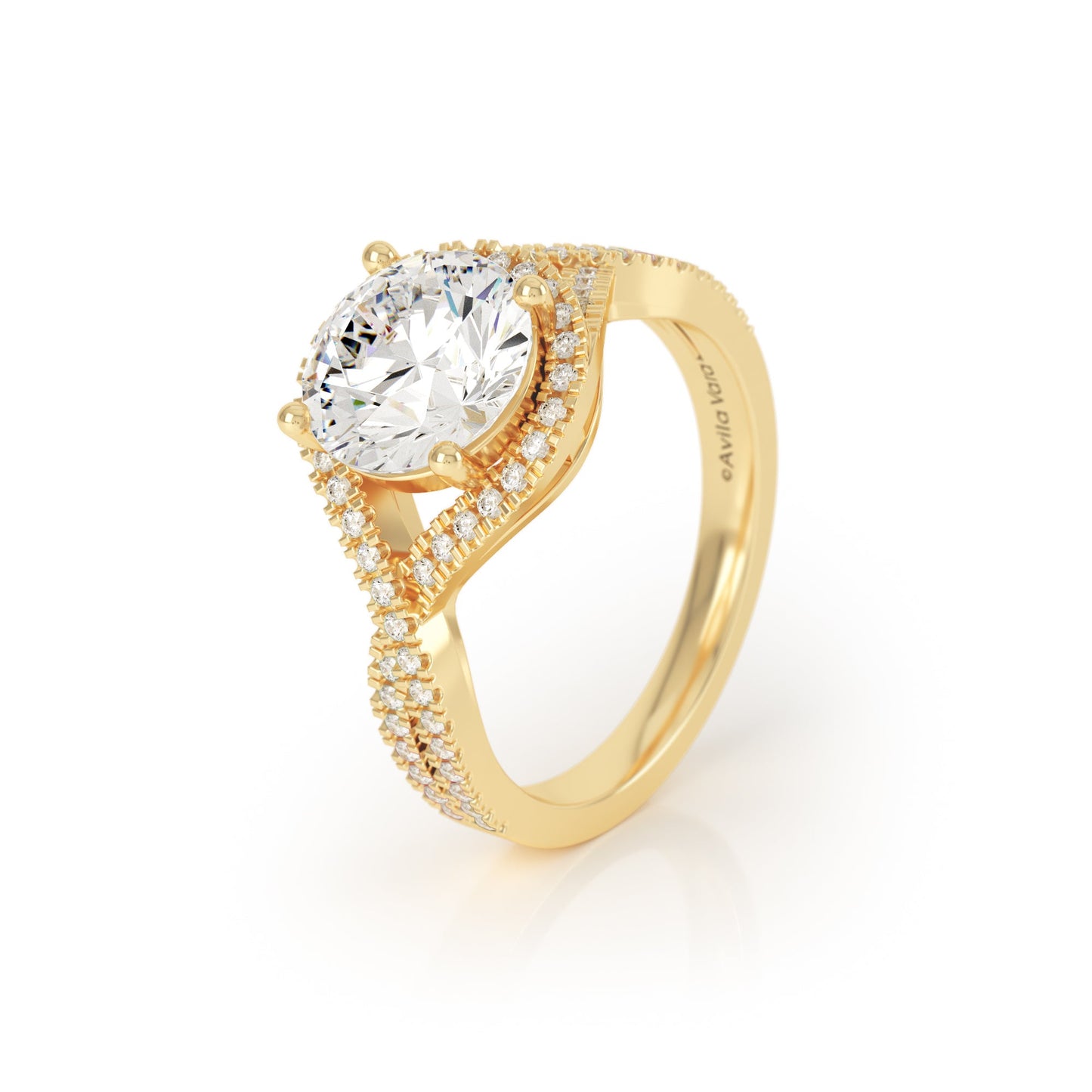 Avila Vara Karisa Ring in Yellow Gold