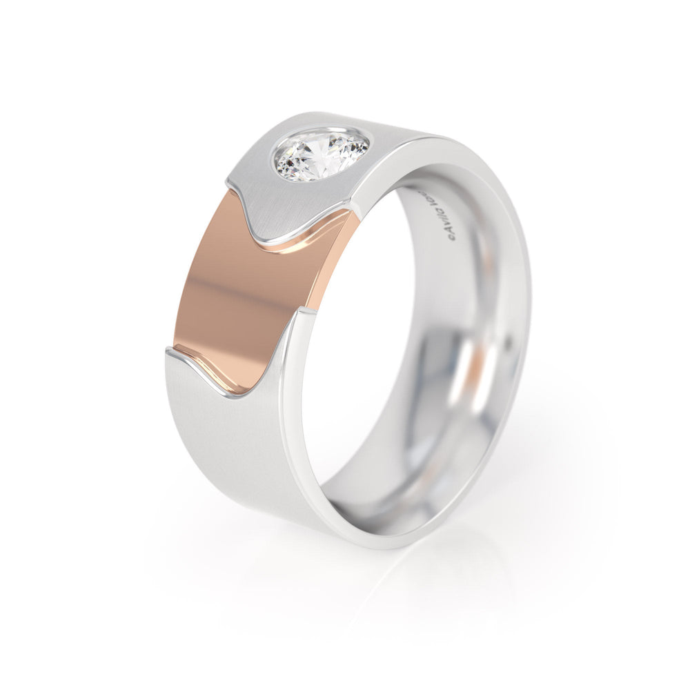 
                  
                    Avila Vara Dualiti Curved Ring in Rose gold
                  
                