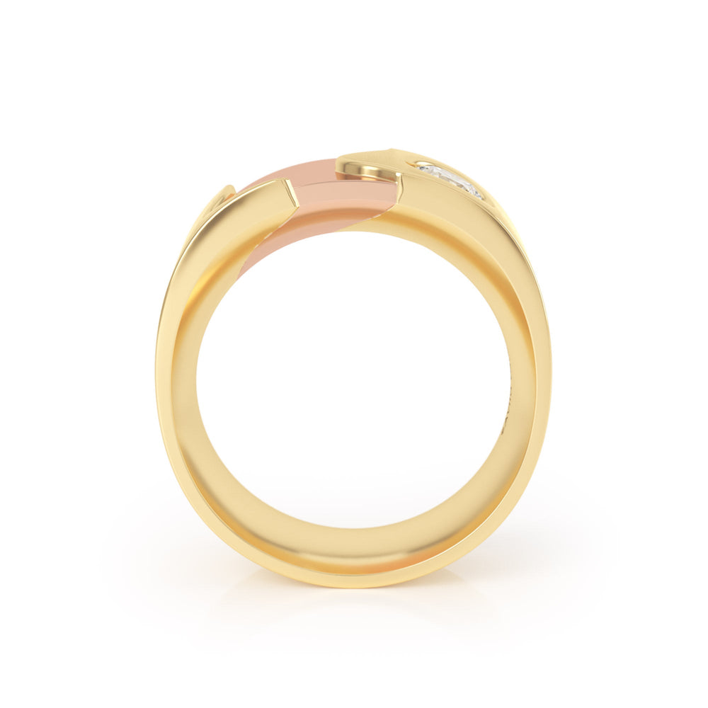 
                  
                    Avila Vara Dualiti Curved Ring in Yellow Gold
                  
                