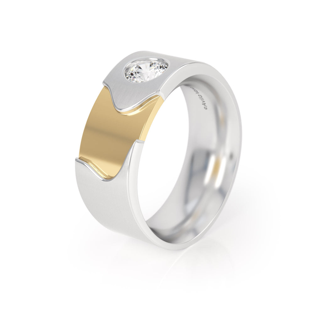 
                  
                    Avila Vara Dualiti Curved Ring in Platinum
                  
                