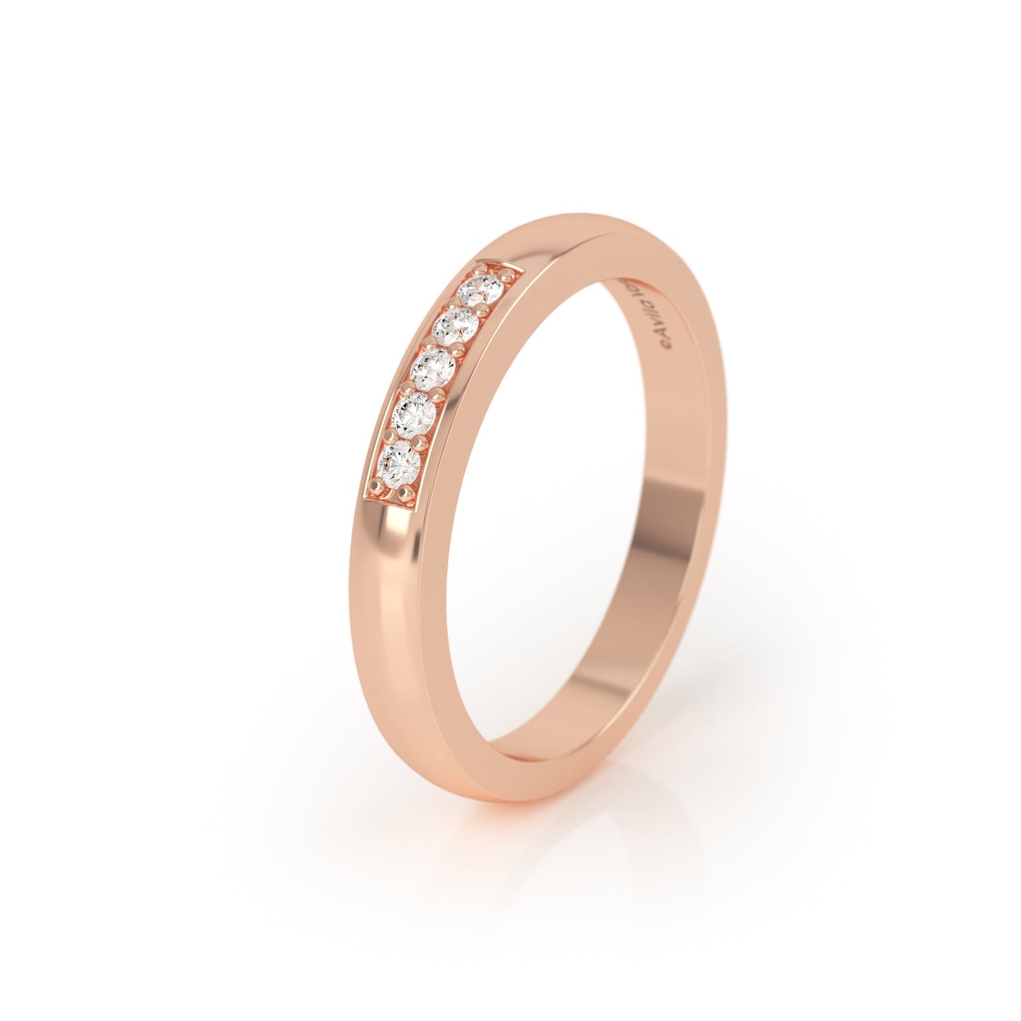 Avila Vara Synergi Diamond Accent Ring in Rose gold