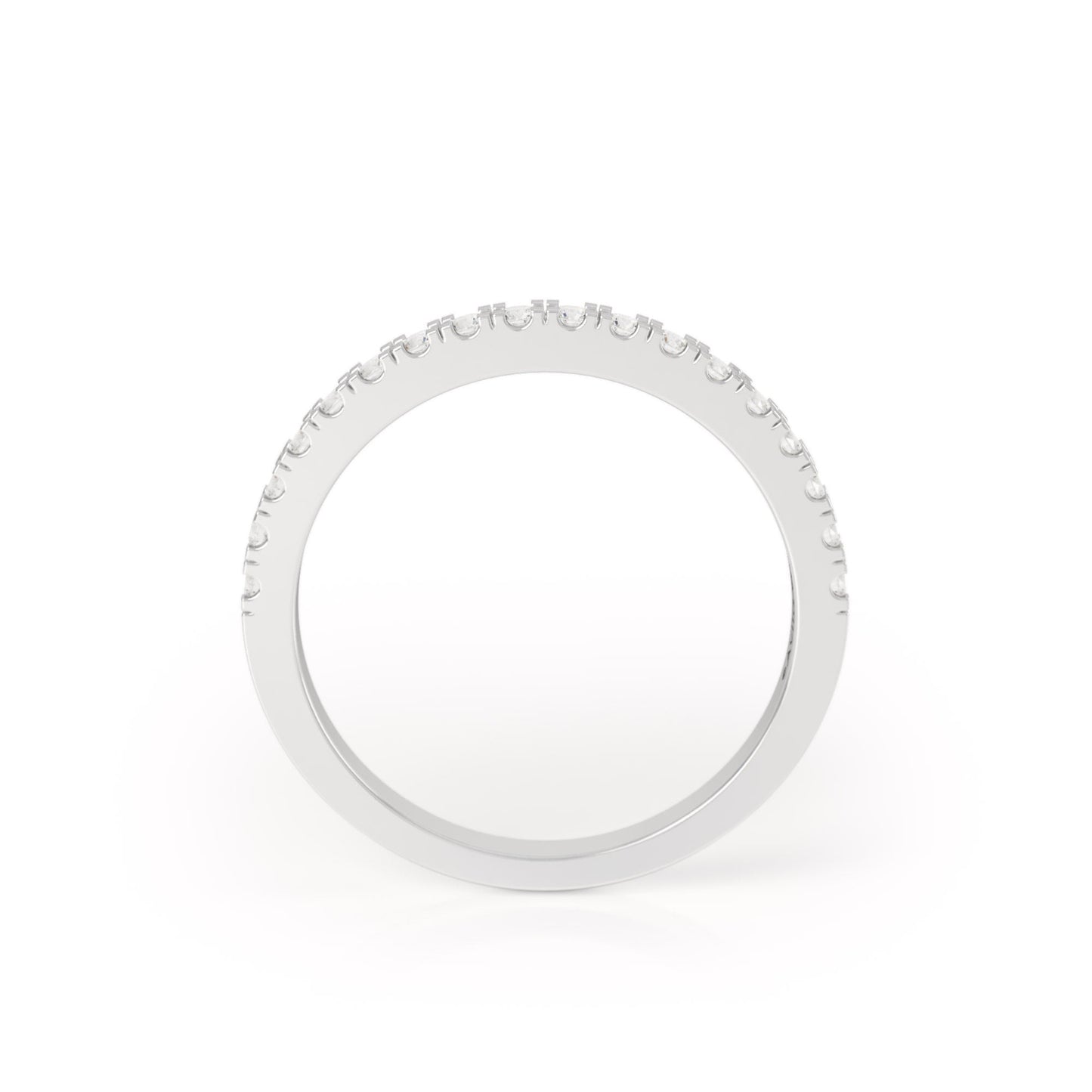 Avila Vara Synergi Half Eternity Ring in White Gold