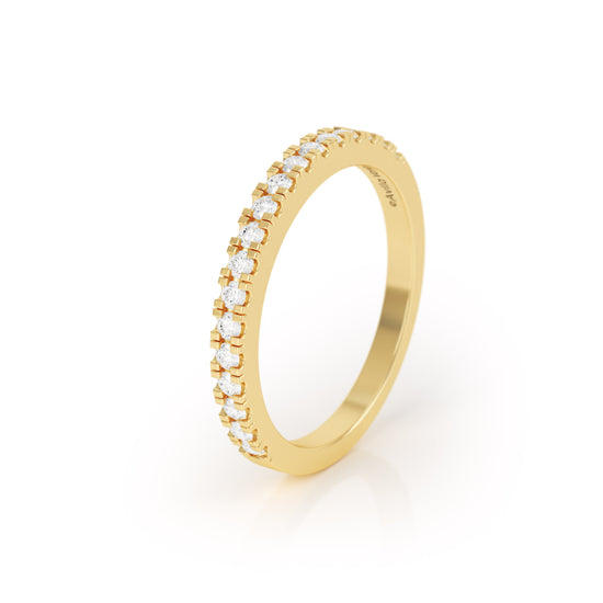 SYNERGI Diamond Eternity Ring in 18k Yellow Gold
