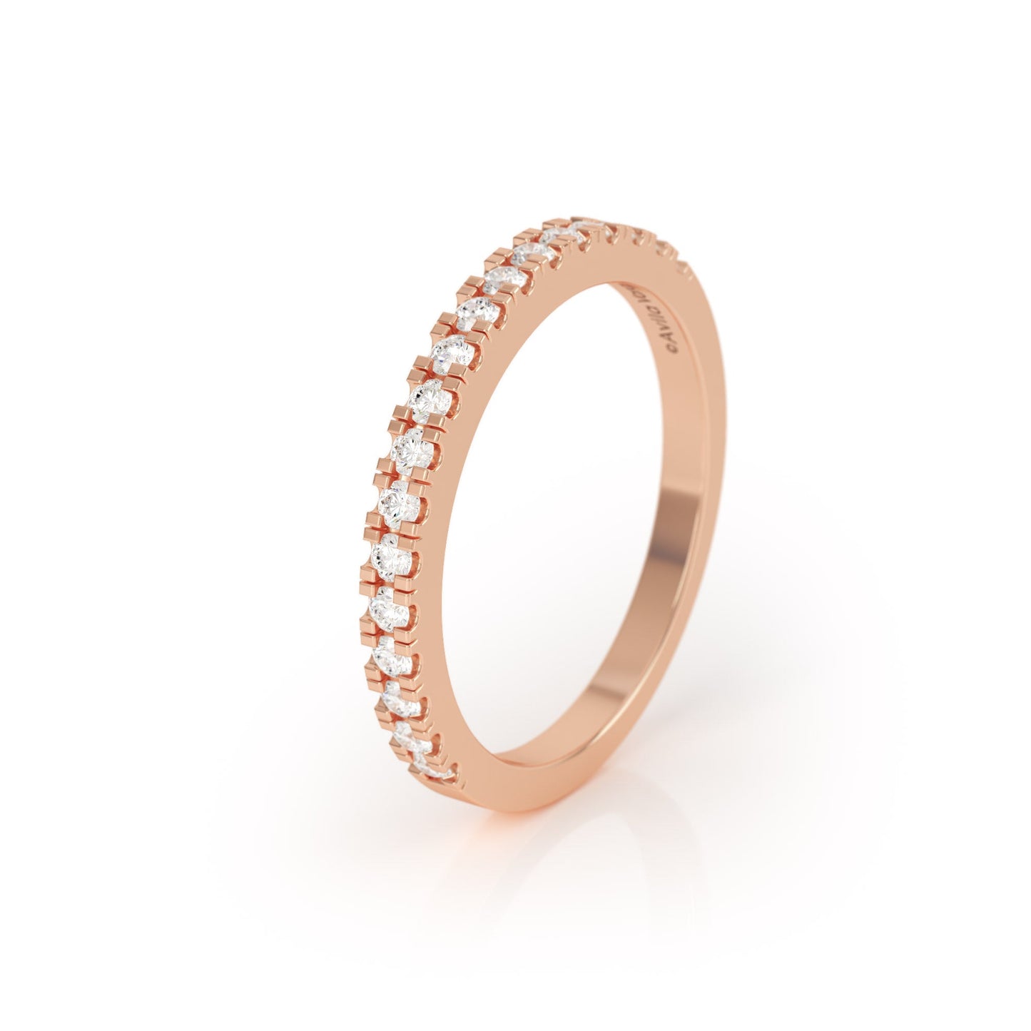 Avila Vara Synergi Half Eternity Ring in Rose gold