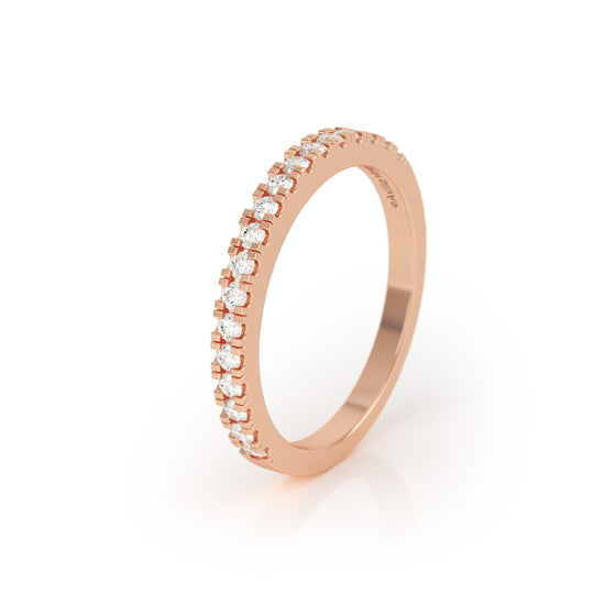 SYNERGI Diamond Eternity Ring in 18k Rose Gold