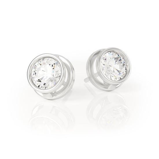 SYNERGI COMPASS DIAMOND STUDS