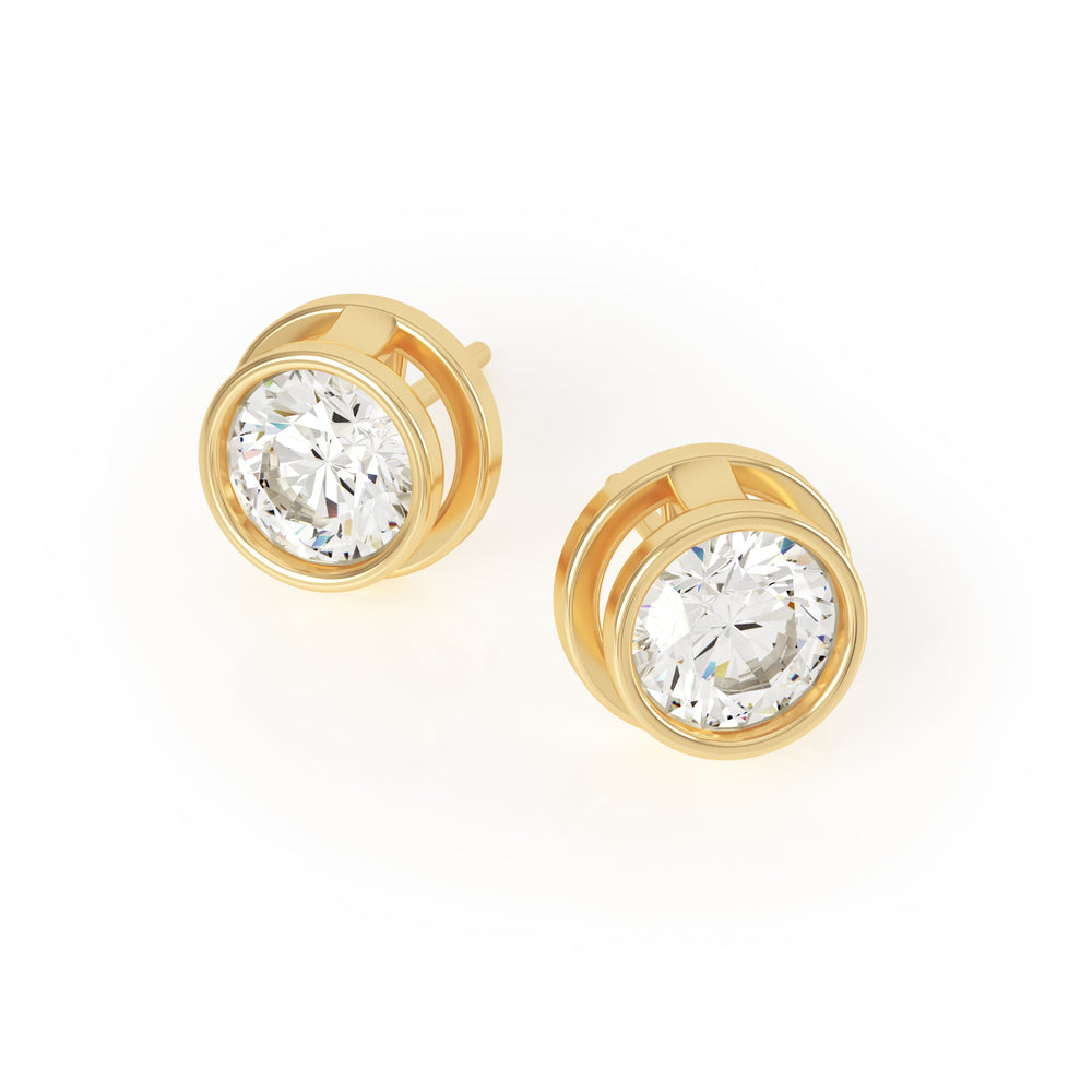 
                  
                    Avila Vara Synergi Diamond Studs in Yellow Gold
                  
                