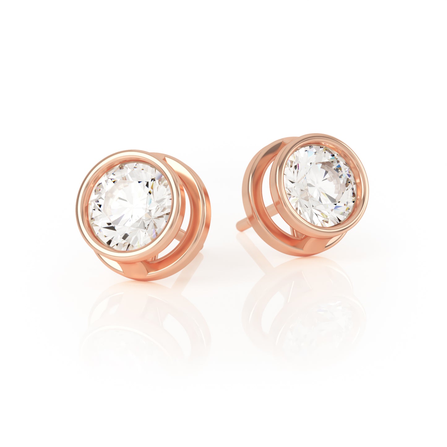 SYNERGI COMPASS DIAMOND STUDS