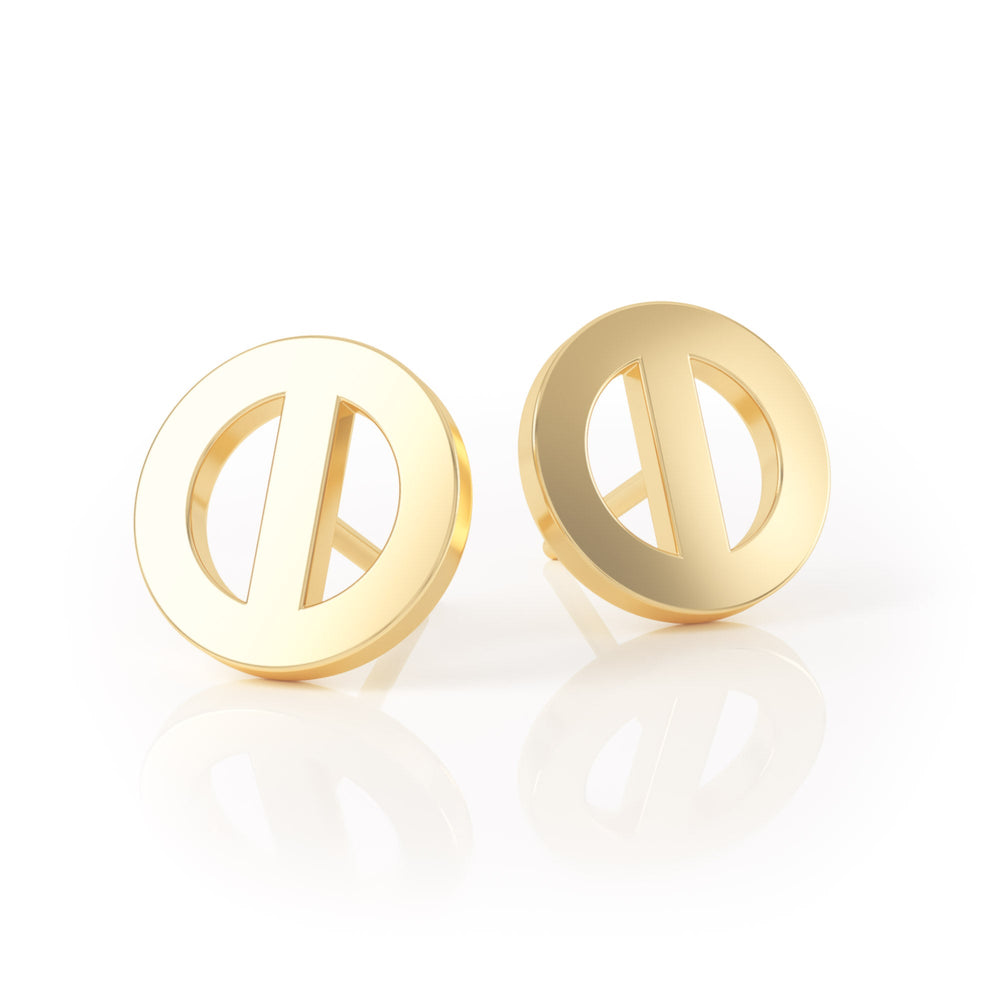 Avila Vara Synergi Circle Earrings in Yellow Gold