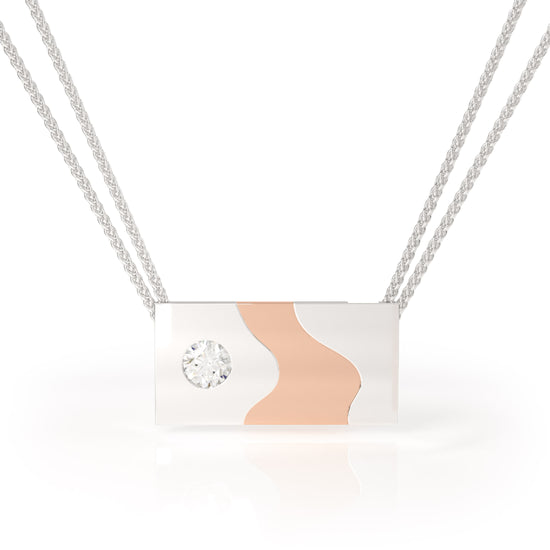 DUALITI DUAL TONE DIAMOND NECKLACE