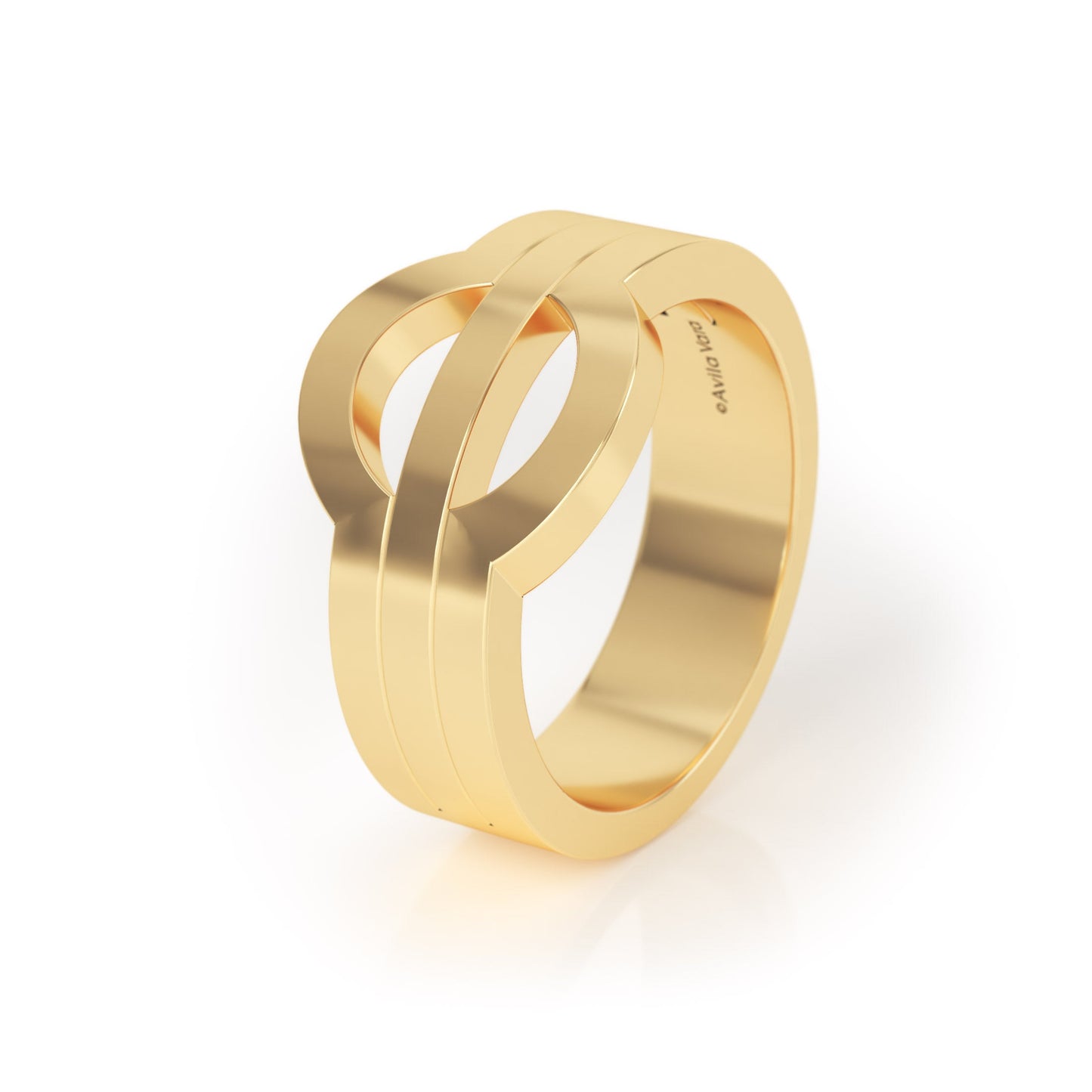 Avila Vara Synergi Triple - Band Ring in Yellow Gold