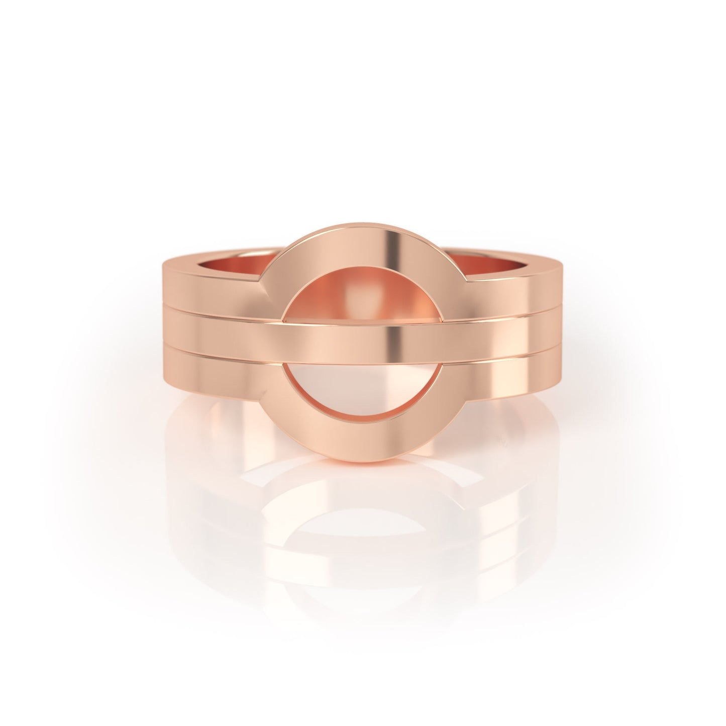 Avila Vara Synergi Triple - Band Ring in Rose gold