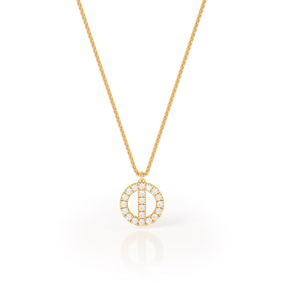 SYNERGI TREO DIAMOND CIRCLE PENDANT