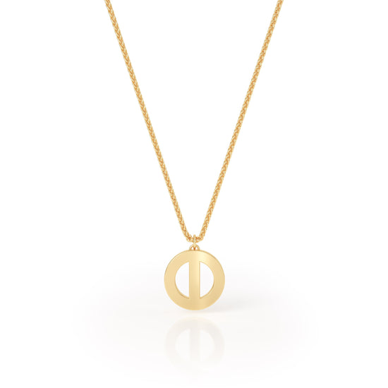 Avila Vara Synergi Circle Pendant in Yellow Gold