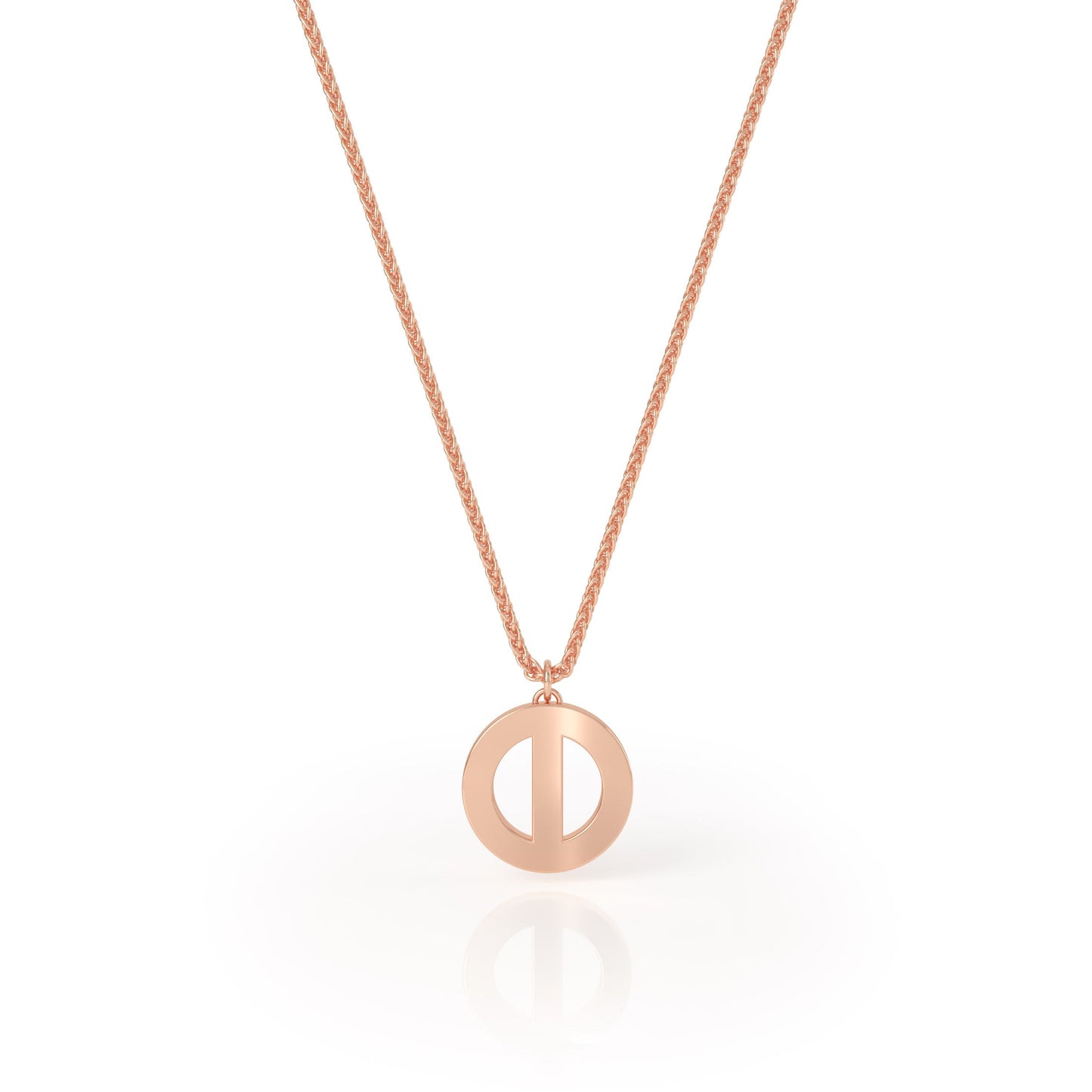 Avila Vara Synergi Circle Pendant in Rose gold