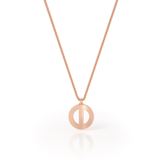 Avila Vara Synergi Circle Pendant in Rose gold