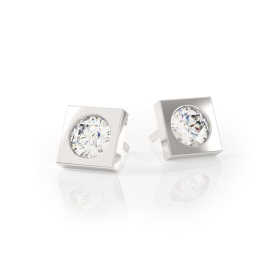 DUALITI GEO DIAMOND EARRINGS