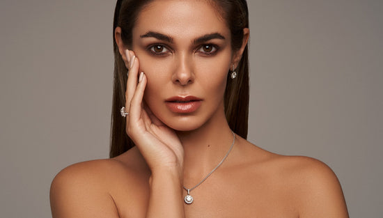 Asteri Collection featuring large diamond halo designs - Avila Vara