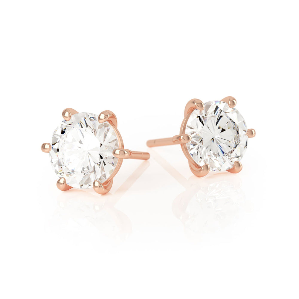 
                  
                    IO Diamond Stud Earrings in 18k  Rose Gold
                  
                