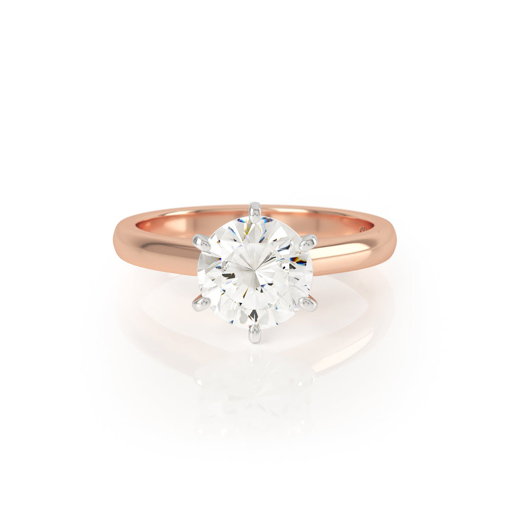 
                  
                    Io 2ct Diamond Solitaire Engagement Ring in Platinum and 18k Rose Gold
                  
                