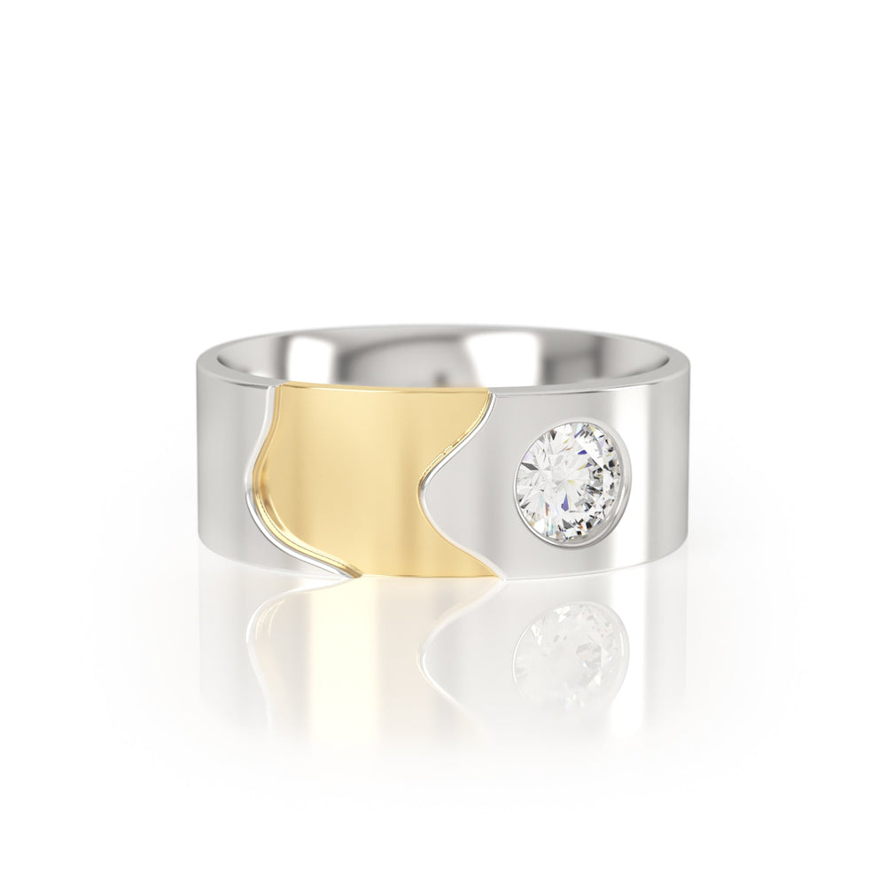 
                  
                    Avila Vara Dualiti Curved Ring in Platinum
                  
                