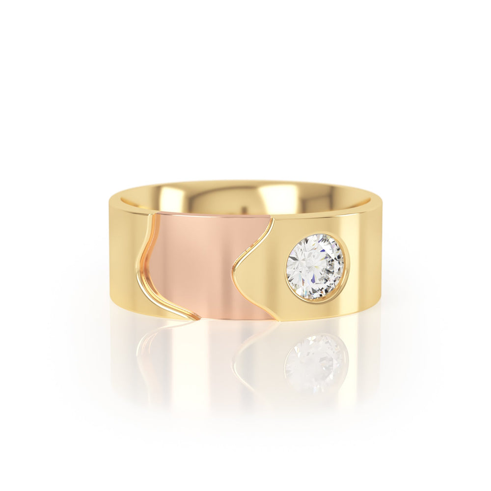 
                  
                    Avila Vara Dualiti Curved Ring in Yellow Gold
                  
                