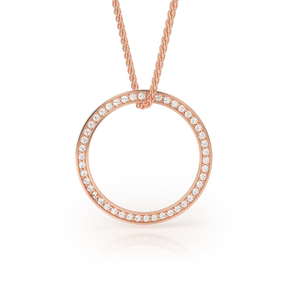 
                  
                    Avila Vara Synergi Diamond Circle Necklace in Rose gold
                  
                