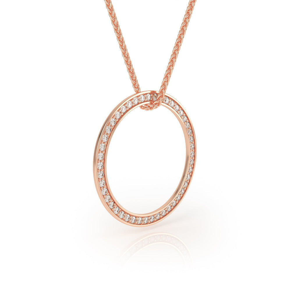 
                  
                    Avila Vara Synergi Diamond Circle Necklace in Rose gold
                  
                