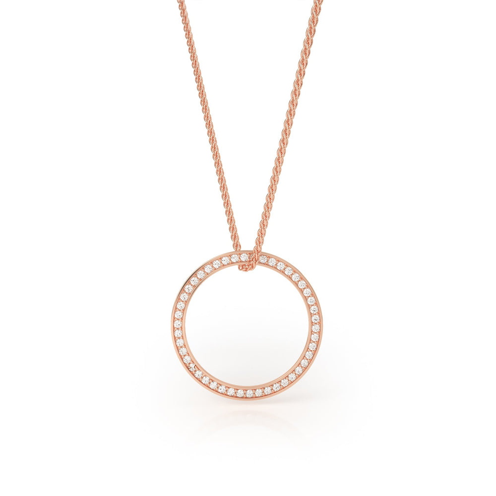 
                  
                    Avila Vara Synergi Diamond Circle Necklace in Rose gold
                  
                