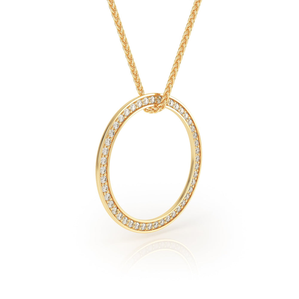 
                  
                    Avila Vara Synergi Diamond Circle Necklace in Yellow Gold
                  
                