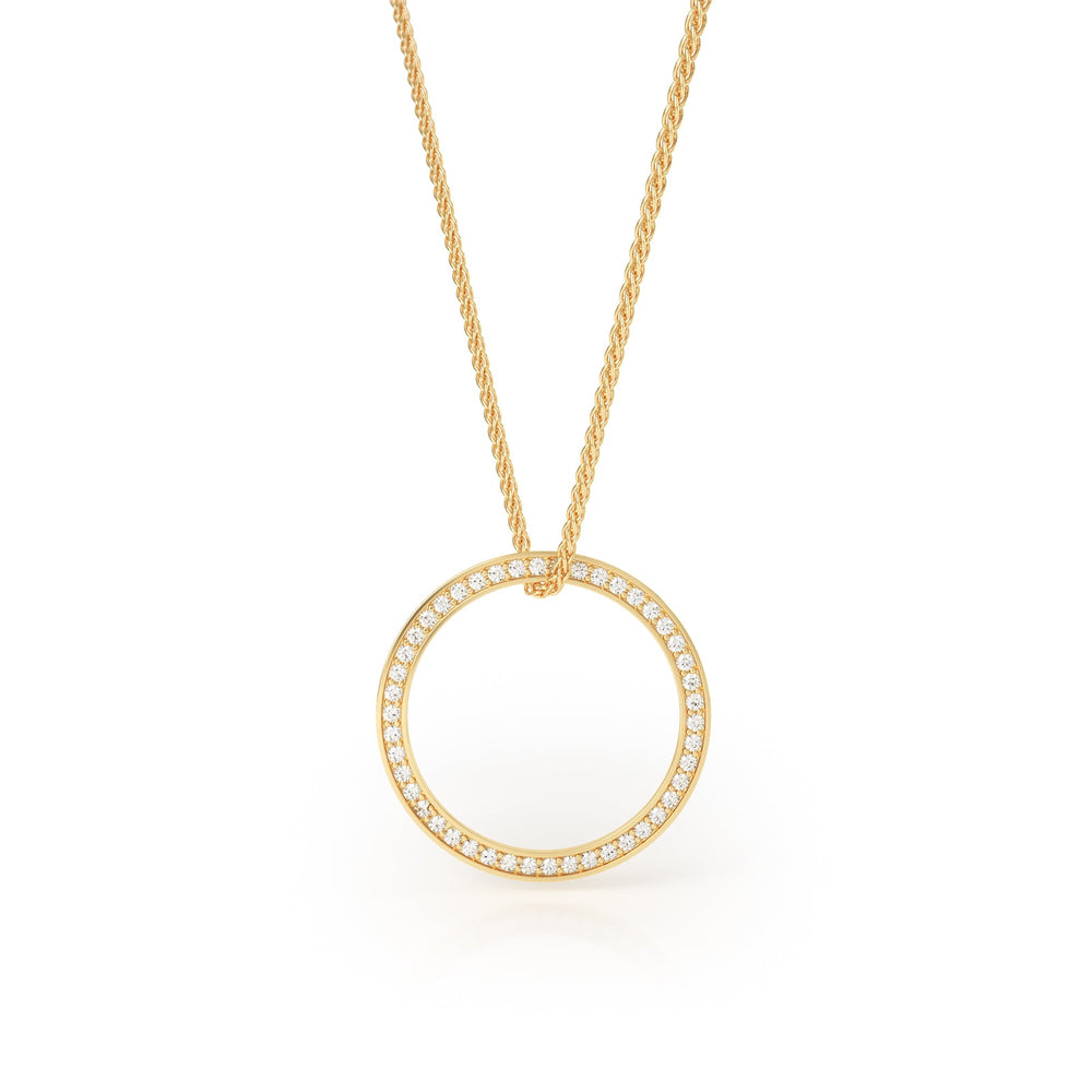 
                  
                    Avila Vara Synergi Diamond Circle Necklace in Yellow Gold
                  
                