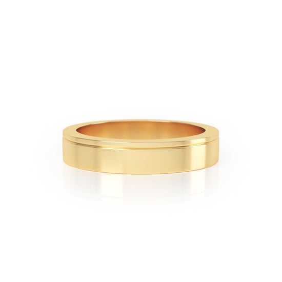 SYNERGI Wedding Band in 18k Yellow Gold