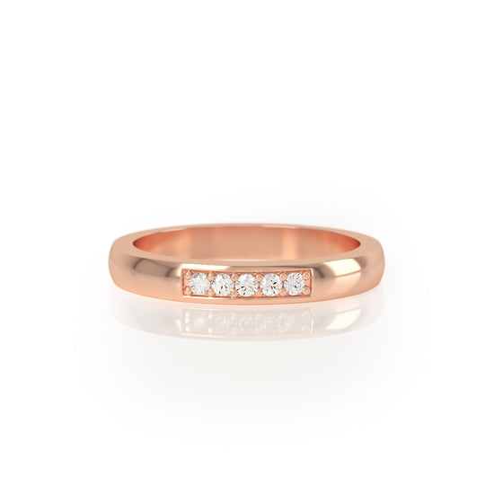 Avila Vara Synergi Diamond Accent Ring in Rose gold