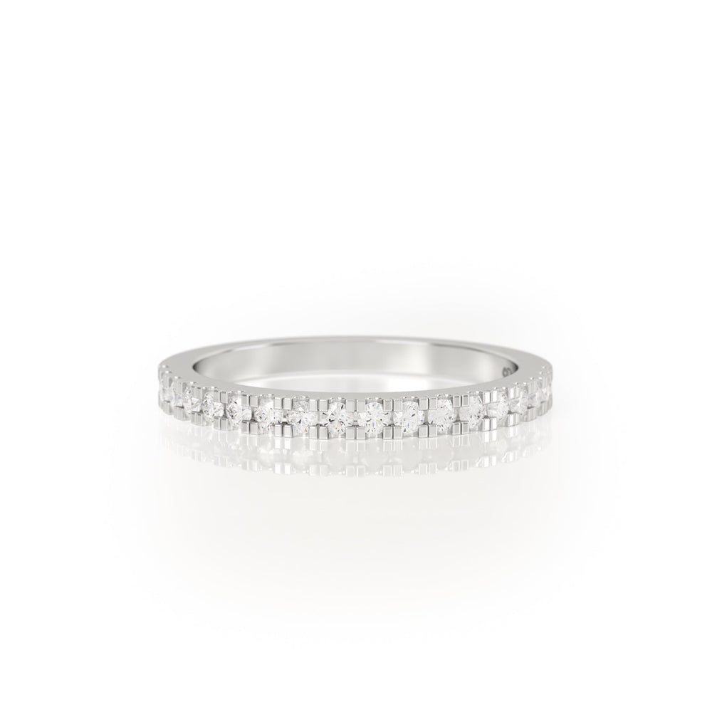 
                  
                    Avila Vara Synergi Half Eternity Ring in White Gold
                  
                