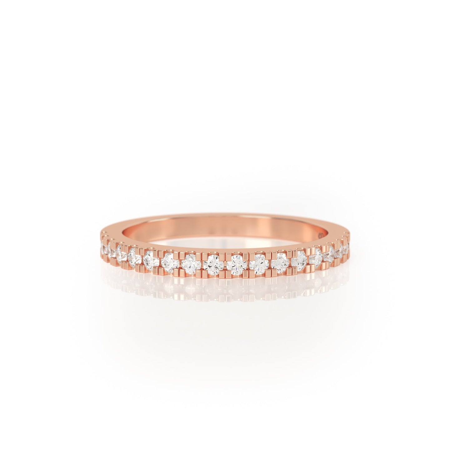 Avila Vara Synergi Half Eternity Ring in Rose Gold