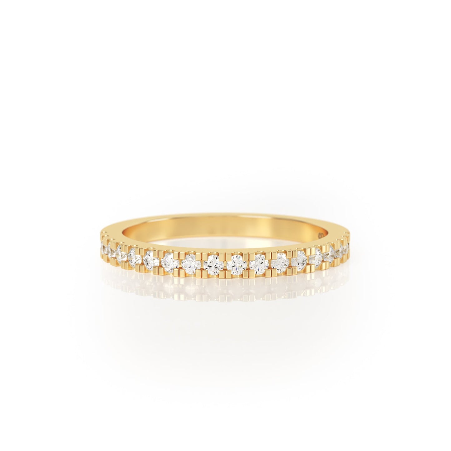 Avila Vara Synergi Half Eternity Ring in Yellow Gold