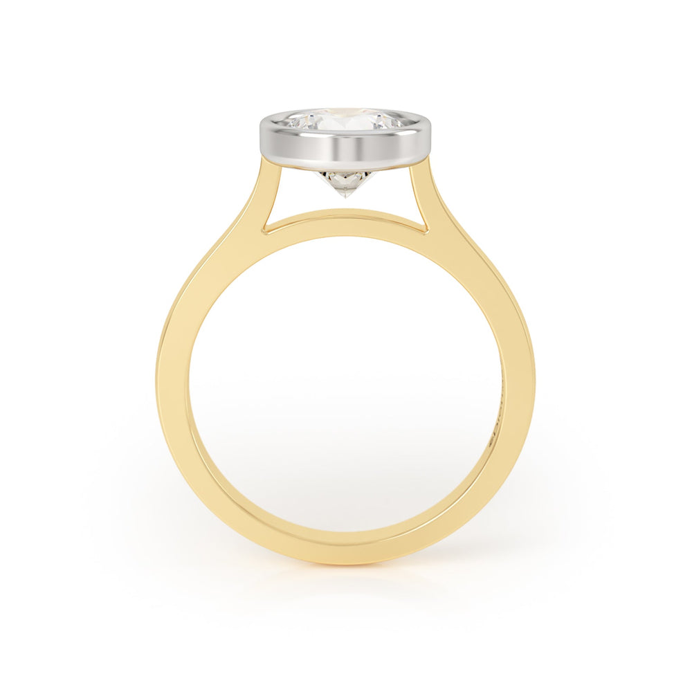 
                  
                    SYNERGI Diamond Solitaire Ring in 18k Yellow Gold
                  
                