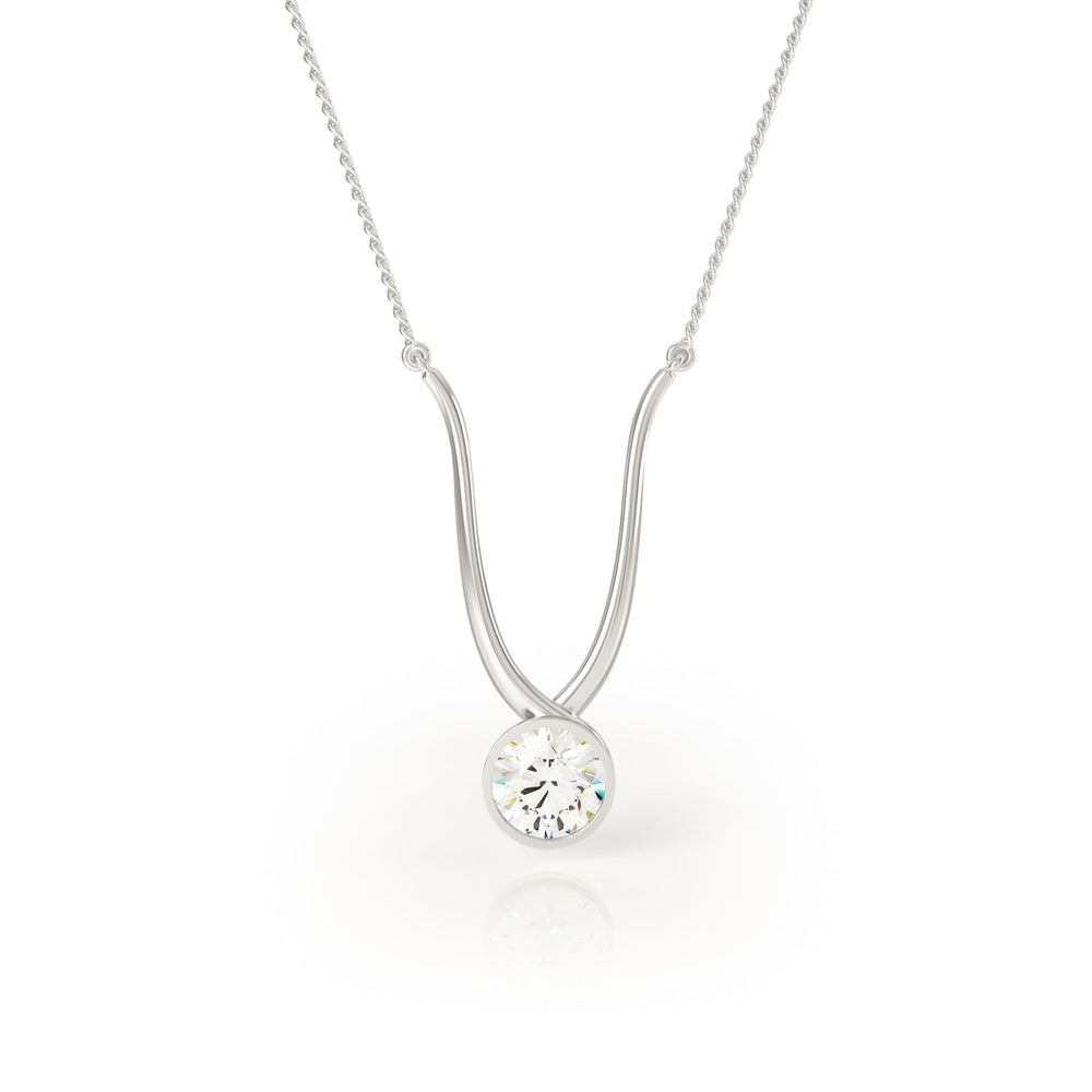 
                  
                    TWYN Diamond Necklace in Platinum
                  
                