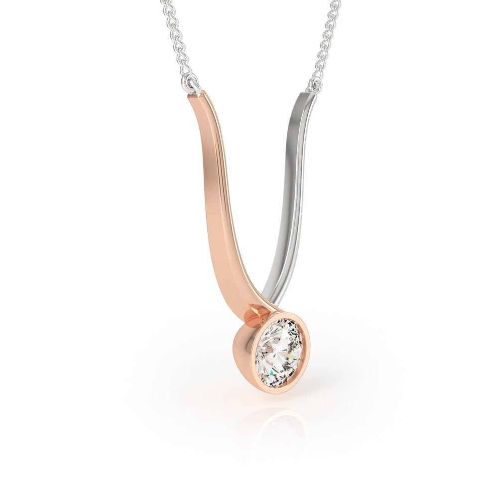 
                  
                    Avila Vara Twyn Diamond Necklace in Rose gold
                  
                