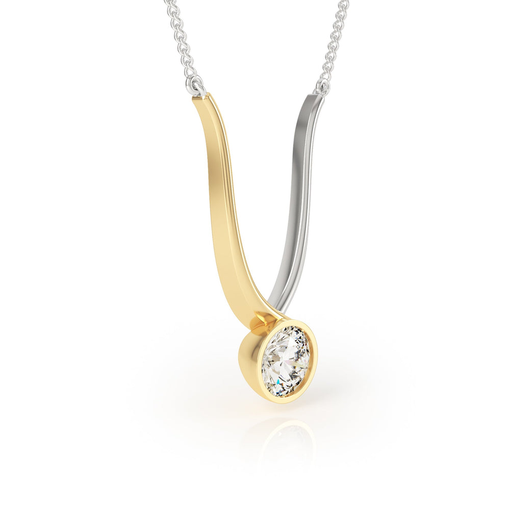 
                  
                    Avila Vara Twyn Diamond Necklace in Yellow Gold
                  
                