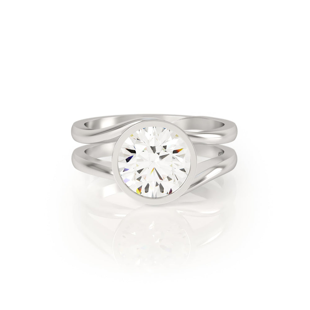 
                  
                    Avila Vara Twyn Dual Band Diamond Ring in White Gold
                  
                