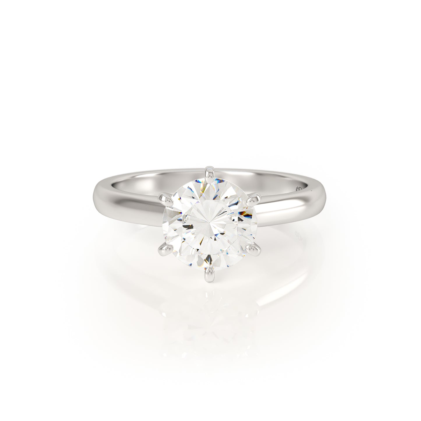 IO 2ct classic diamond Solitaire Engagement Ring - Avila Vara