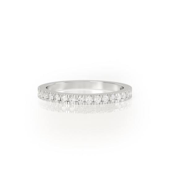 SYNERGI Classic Diamond Eternity Ring 0.33cts luxurious round brilliant diamonds in Platinum- Avila Vara 