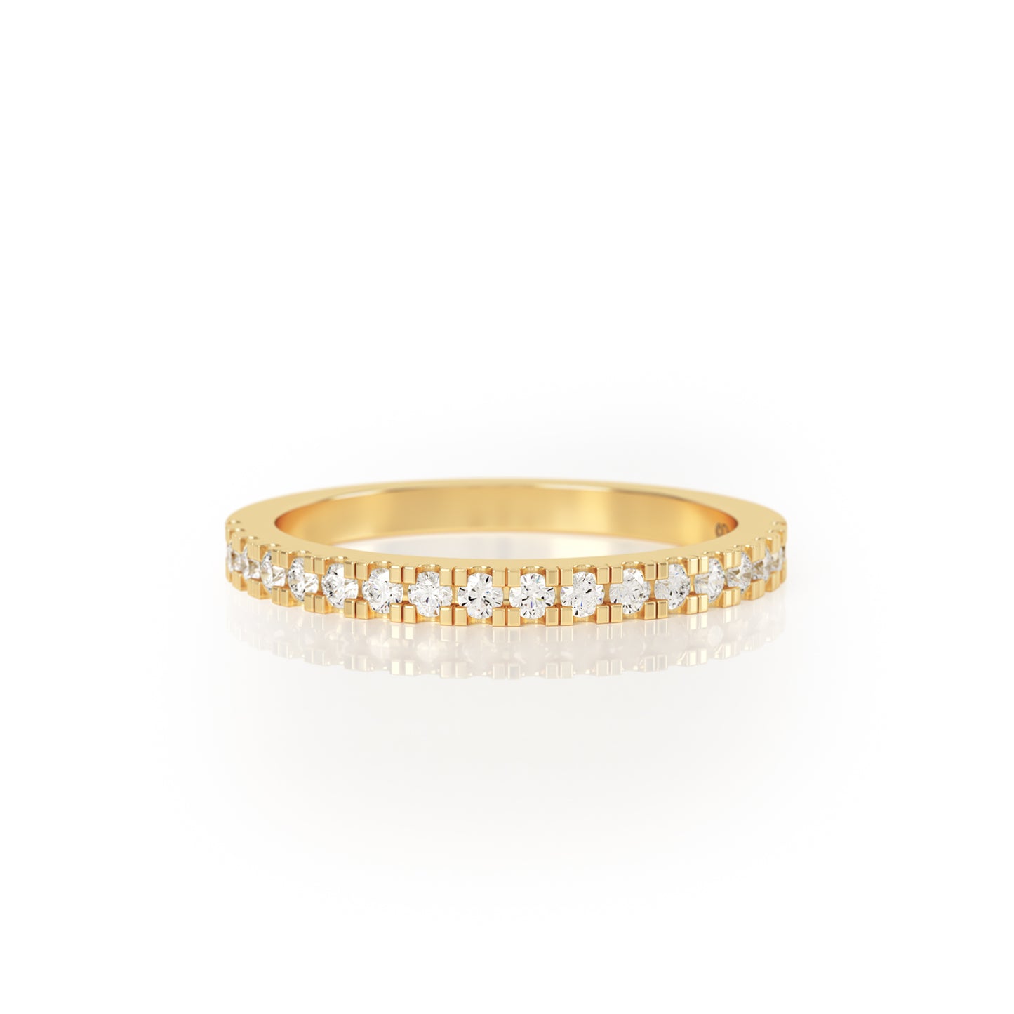 SYNERGI Ethical Diamond Eternity Ring in 18k Yellow Gold