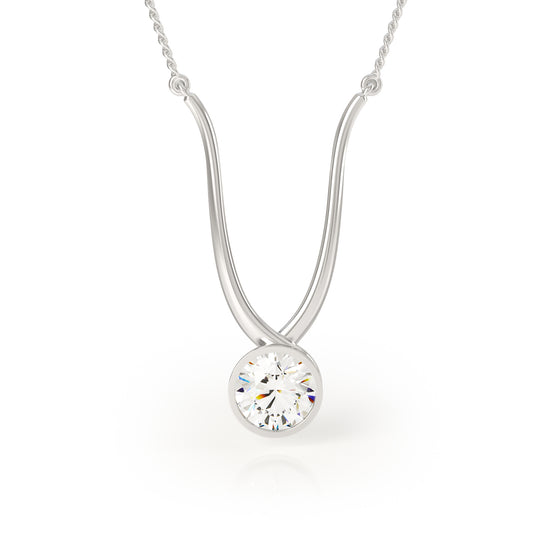 TWYN Avant Garde 2ct Diamond Necklace in platinum - Avila Vara